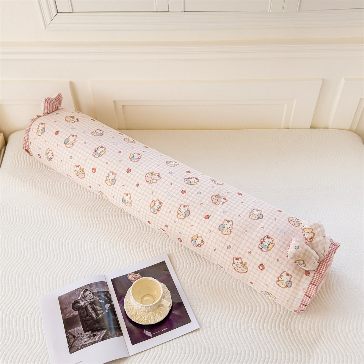 91家纺网 家纺一手货源 找家纺 麦肯锡 2026新款卡通糖果抱枕夹腿抱枕 布丁奶猫【产品图】/对