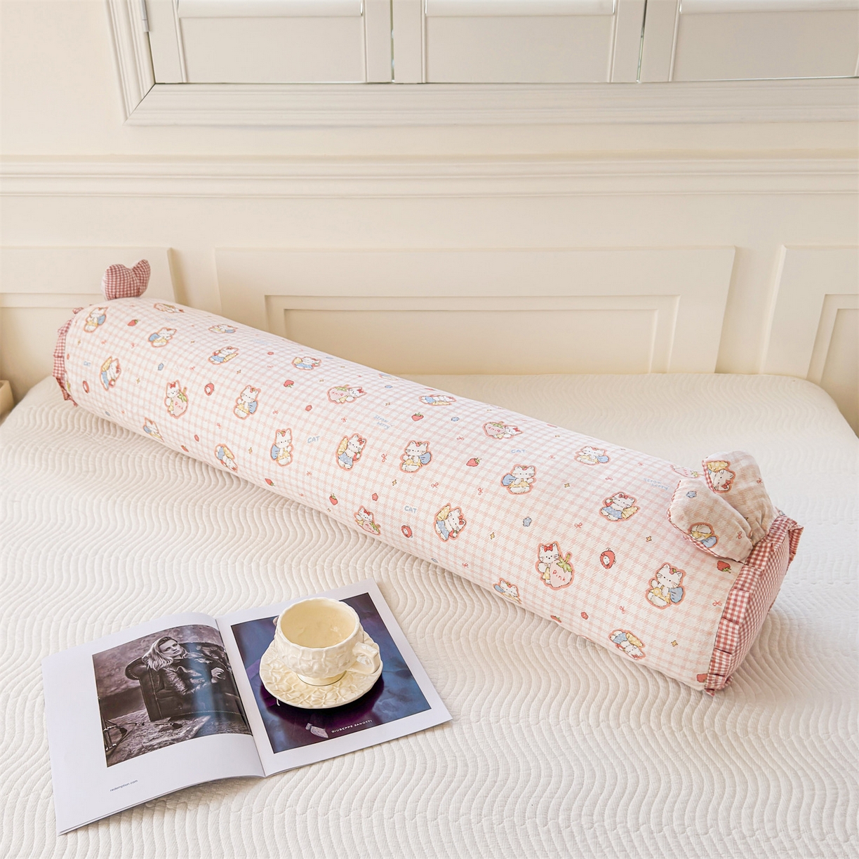 91家纺网 家纺一手货源 找家纺 麦肯锡 2026新款卡通糖果抱枕夹腿抱枕 布丁奶猫【产品图】/对