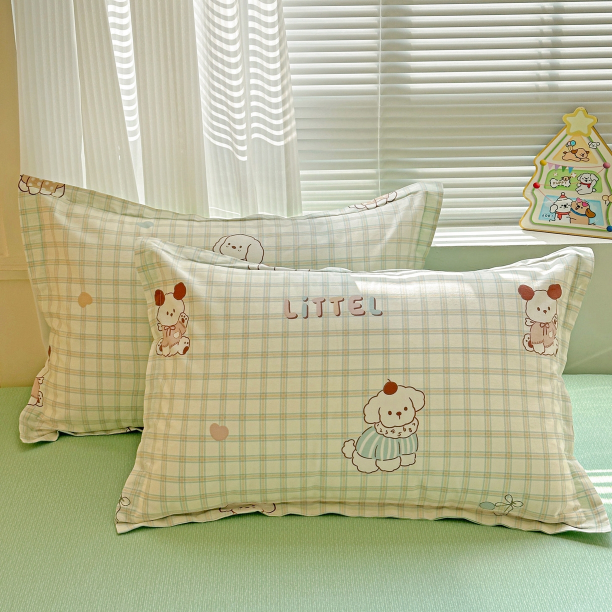 91家纺网 家纺一手货源 找家纺 （总）春雨家居 2026新款全棉印花ins减龄可爱小清新单枕套