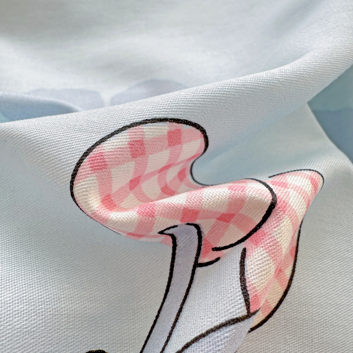 91家纺网 家纺一手货源 找家纺 春雨家居 2026新款全棉印花ins减龄可爱小清新单枕套 比星邦尼狗