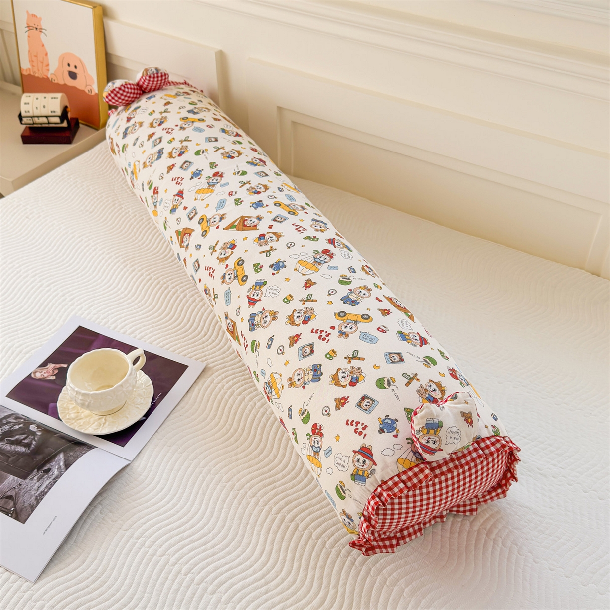 91家纺网 家纺一手货源 找家纺 麦肯锡 2026新款卡通糖果抱枕夹腿抱枕 萌宠跳跳糖【产品图】/对