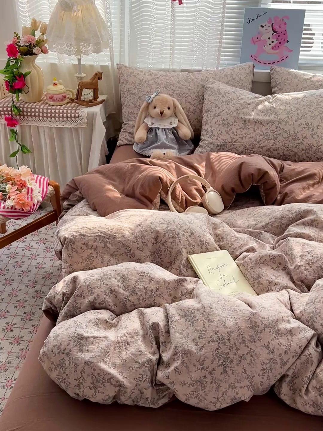 91家纺网 家纺一手货源 找家纺 水木坊 2026新款云感简单款系列四件套 竹韵花语