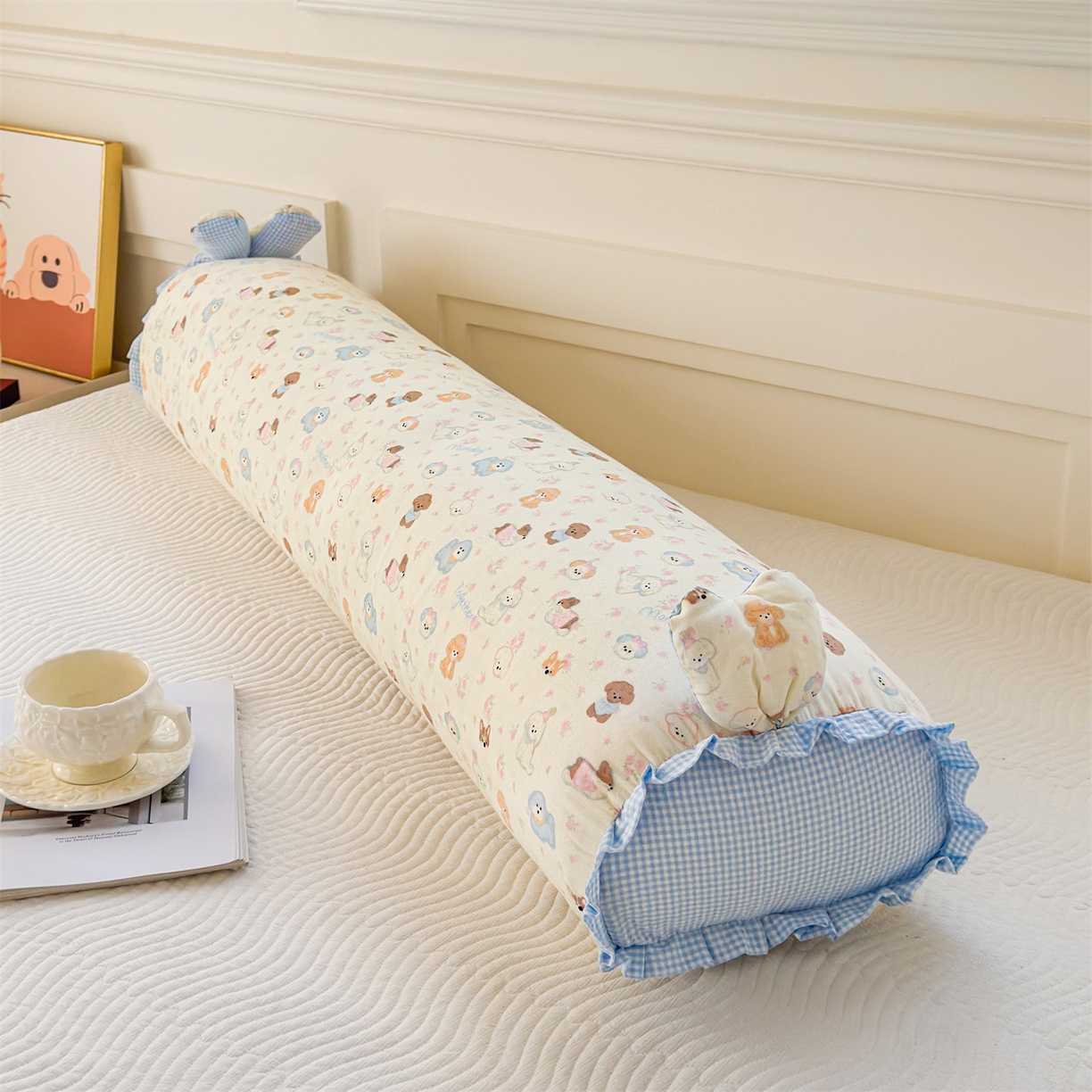 91家纺网 家纺一手货源 找家纺 麦肯锡 2026新款卡通糖果抱枕夹腿抱枕 萌犬崽崽【产品图】/对