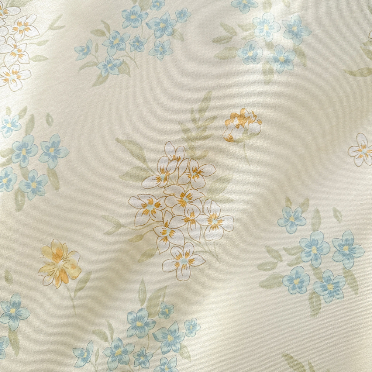 91家纺网 家纺一手货源 找家纺 春雨家居 2026新款全棉印花ins减龄可爱小清新单枕套 春漫庭