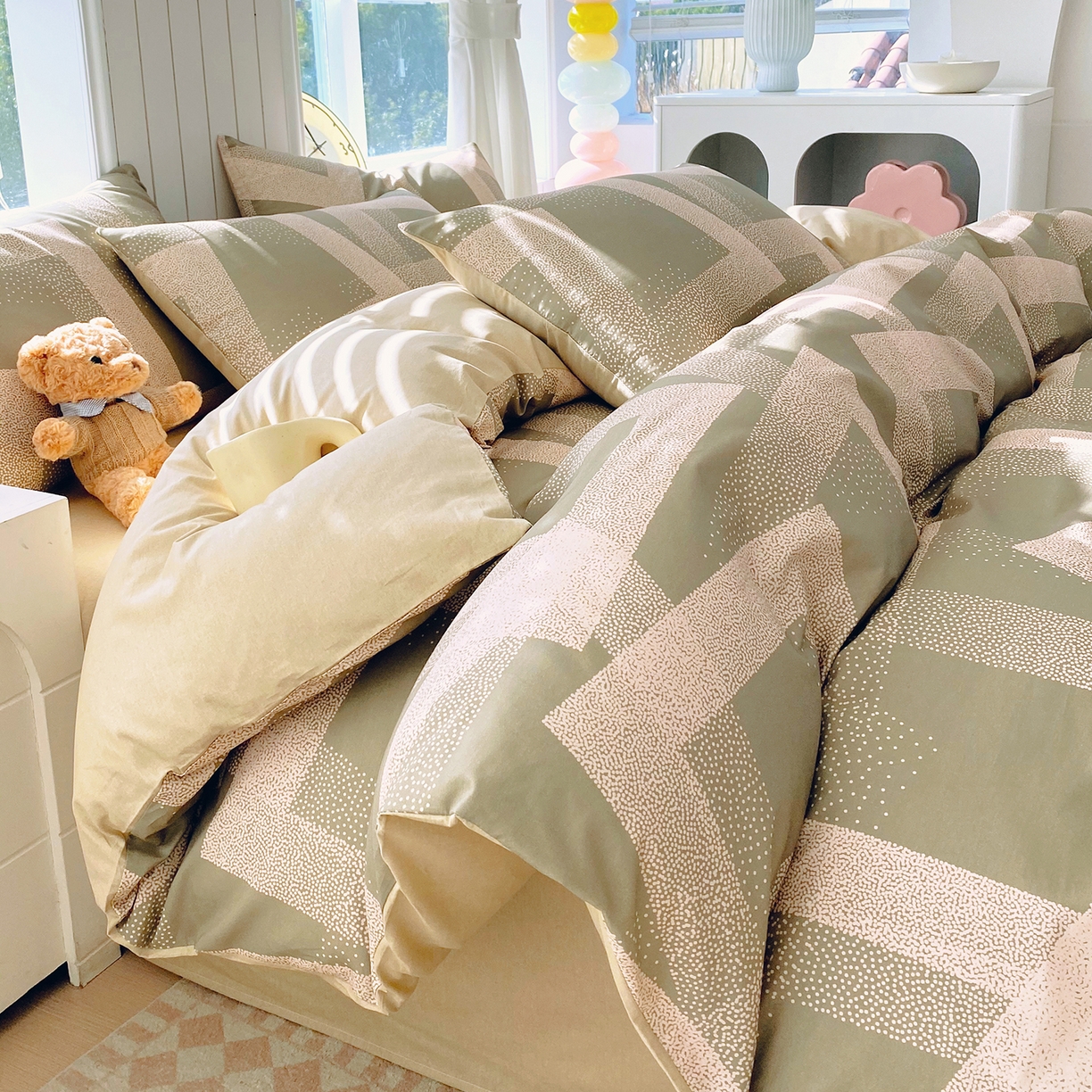 小懒猪 2026新款全棉印花北欧风系列四件套 素律