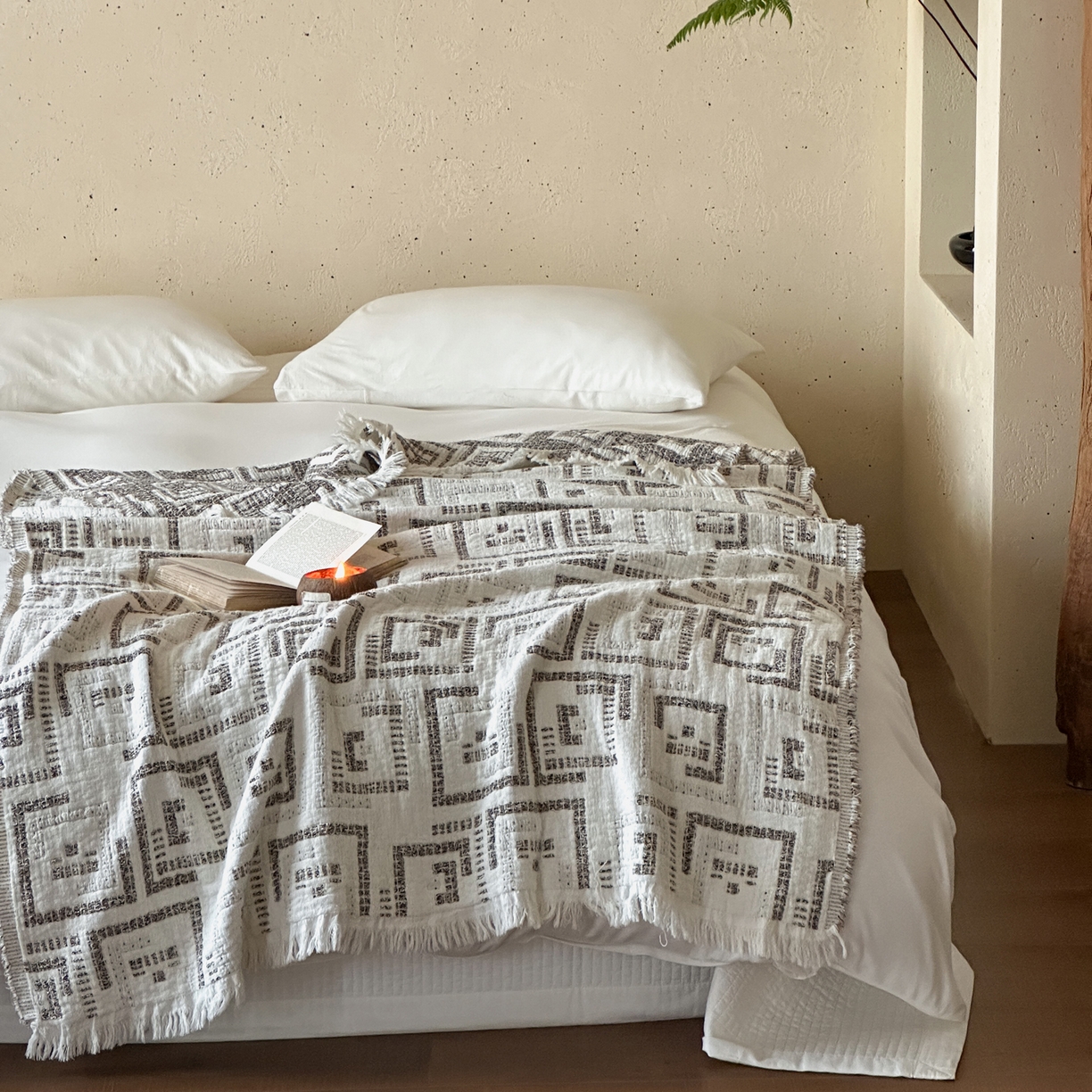 91家纺网 家纺一手货源 找家纺 （总）例外 2026新款粗花妮欧美风布拉格毛毯毯子