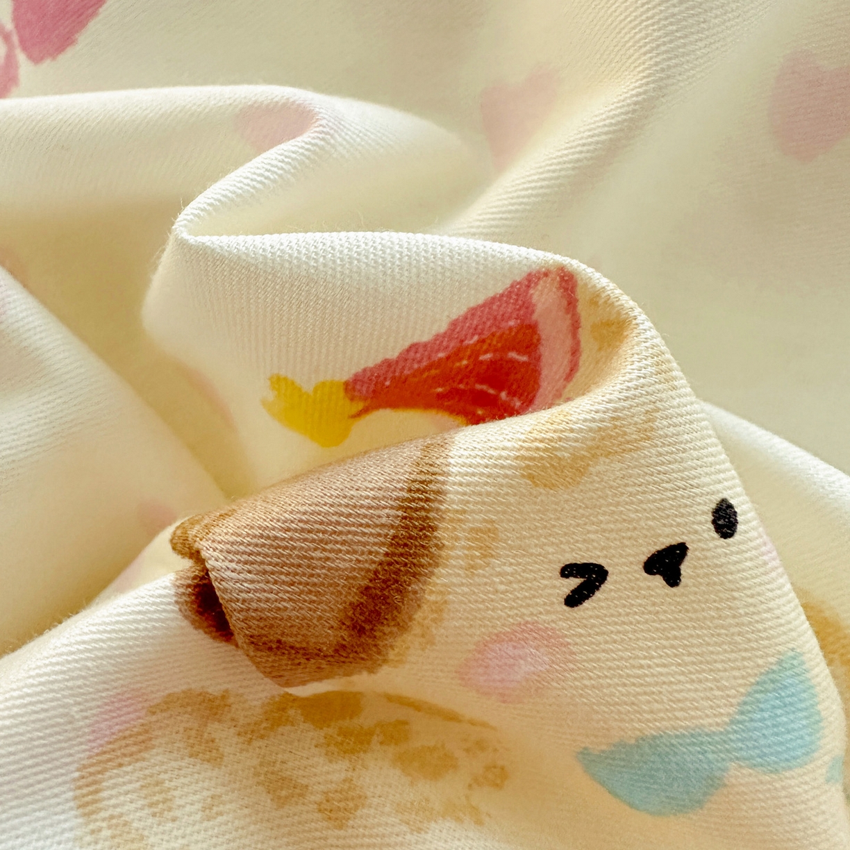 91家纺网 家纺一手货源 找家纺 春雨家居 2026新款全棉印花ins减龄可爱小清新单枕套 芋泥小狗