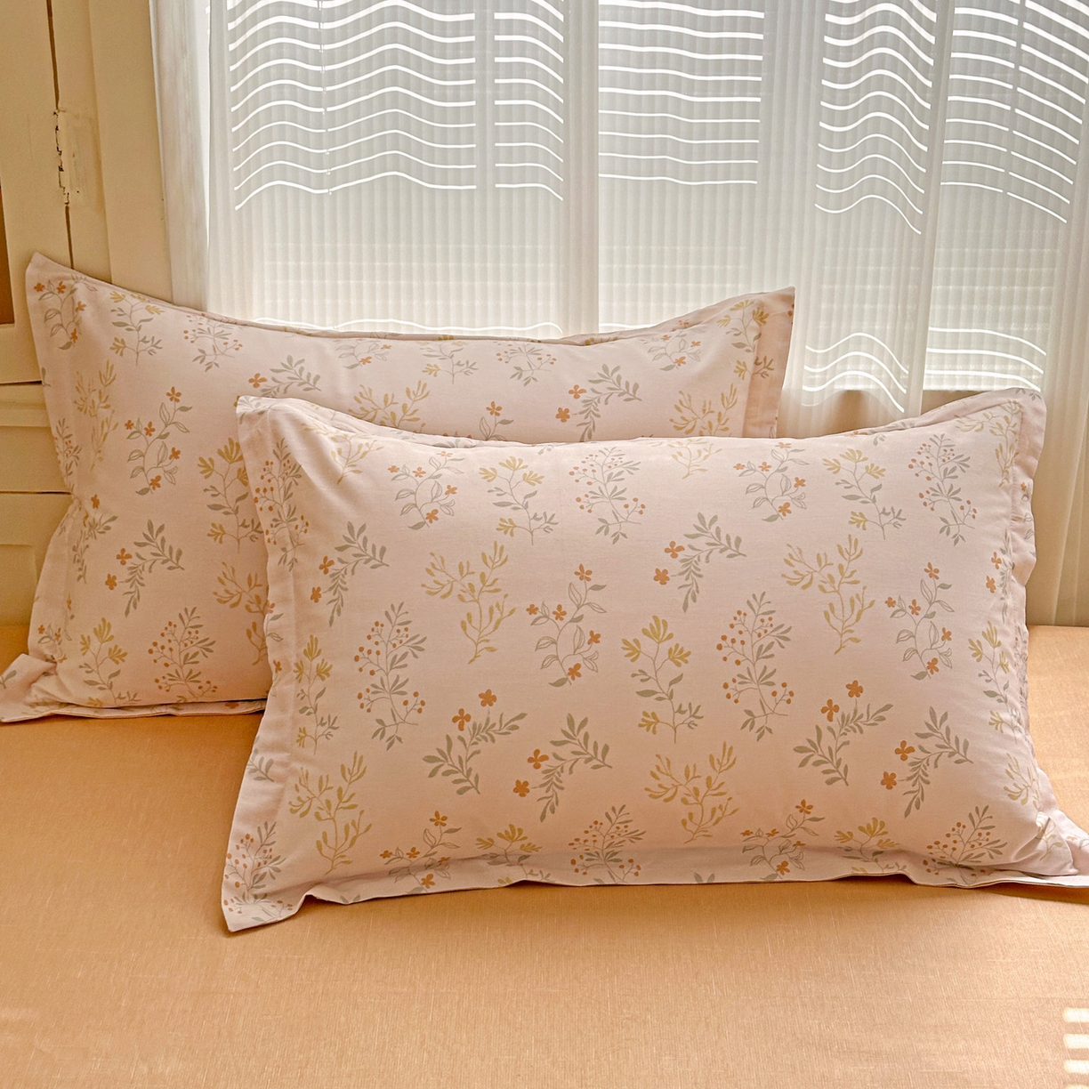 春雨家居 2026新款全棉印花ins减龄可爱小清新单枕套 醉梦惜花