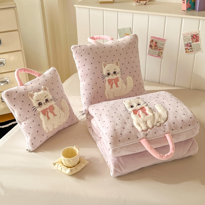 91家纺网 家纺一手货源 找家纺 （总）番茄+ 2025新款牛奶绒哈基米抱枕被