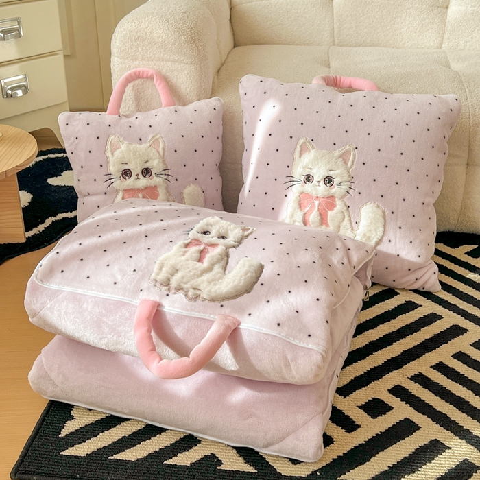 91家纺网 家纺一手货源 找家纺 （总）番茄+ 2025新款牛奶绒哈基米抱枕被