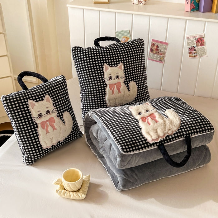 91家纺网 家纺一手货源 找家纺 （总）番茄+ 2025新款牛奶绒哈基米抱枕被