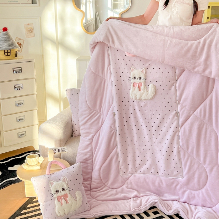 91家纺网 家纺一手货源 找家纺 （总）番茄+ 2025新款牛奶绒哈基米抱枕被