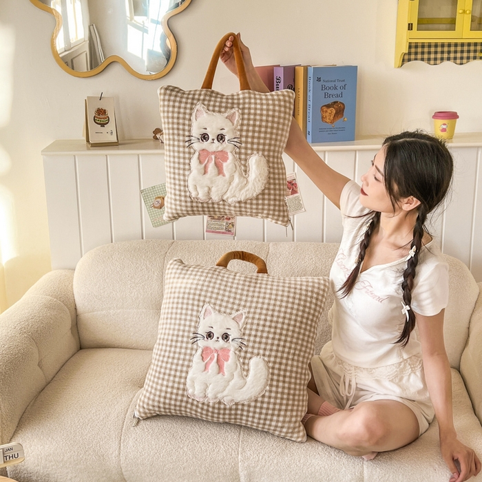 91家纺网 家纺一手货源 找家纺 番茄+ 2025新款牛奶绒哈基米抱枕被 哈基米-格咖