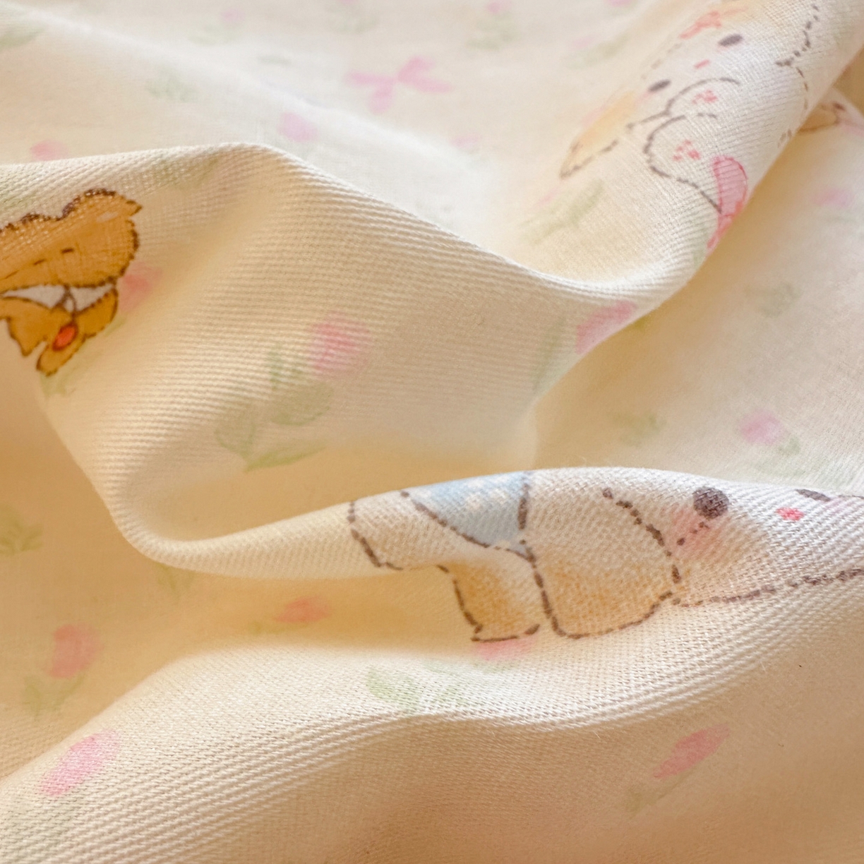 91家纺网 家纺一手货源 找家纺 春雨家居 2026新款全棉纯棉花ins减龄可爱小清新四件套 萌趣汪汪