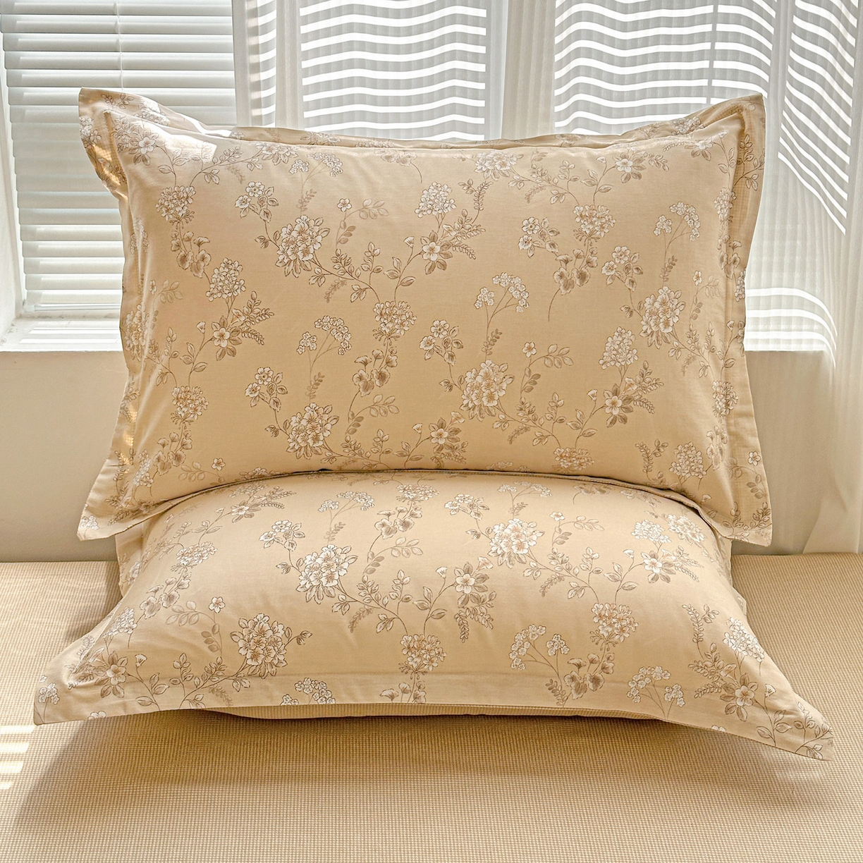 91家纺网 家纺一手货源 找家纺 春雨家居 2026新款全棉纯棉花ins减龄可爱小清新四件套 芙莉