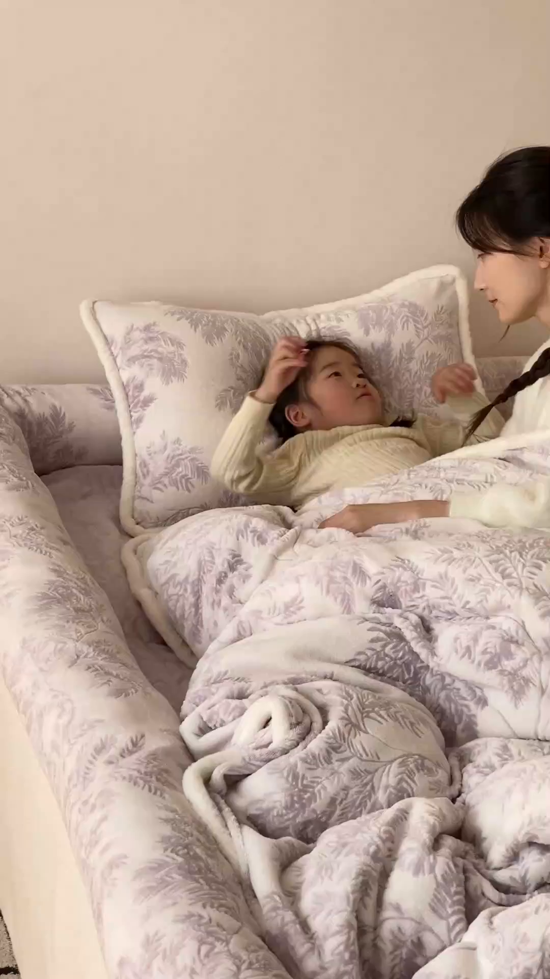 91家纺网 家纺一手货源 找家纺 极简 2026新款人类趴趴窝牛奶绒可拆卸四件套-棉棉云朵 棉棉云朵-紫