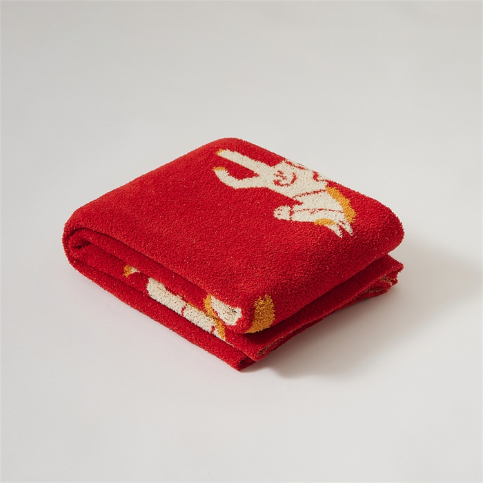 91家纺网 家纺一手货源 找家纺 （总）暖绵绵家纺 2026新款马年暖心半边绒针织毯毛毯毯子-陶花驹（券后最低零售价：173元）