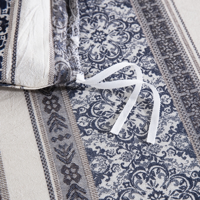 91家纺网 家纺一手货源 找家纺 （总）双层纱家居 2025新款全棉纯棉双层纱四件套-波西米亚