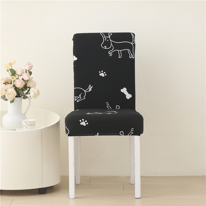 雅竹家纺 2026新款弹力牛奶丝椅套 斑灵