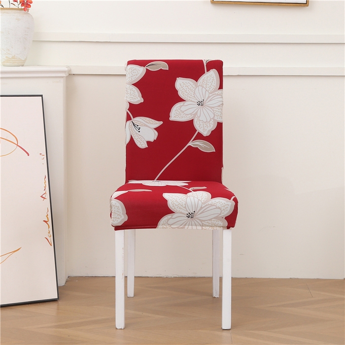 雅竹家纺 2026新款弹力牛奶丝椅套 红藤