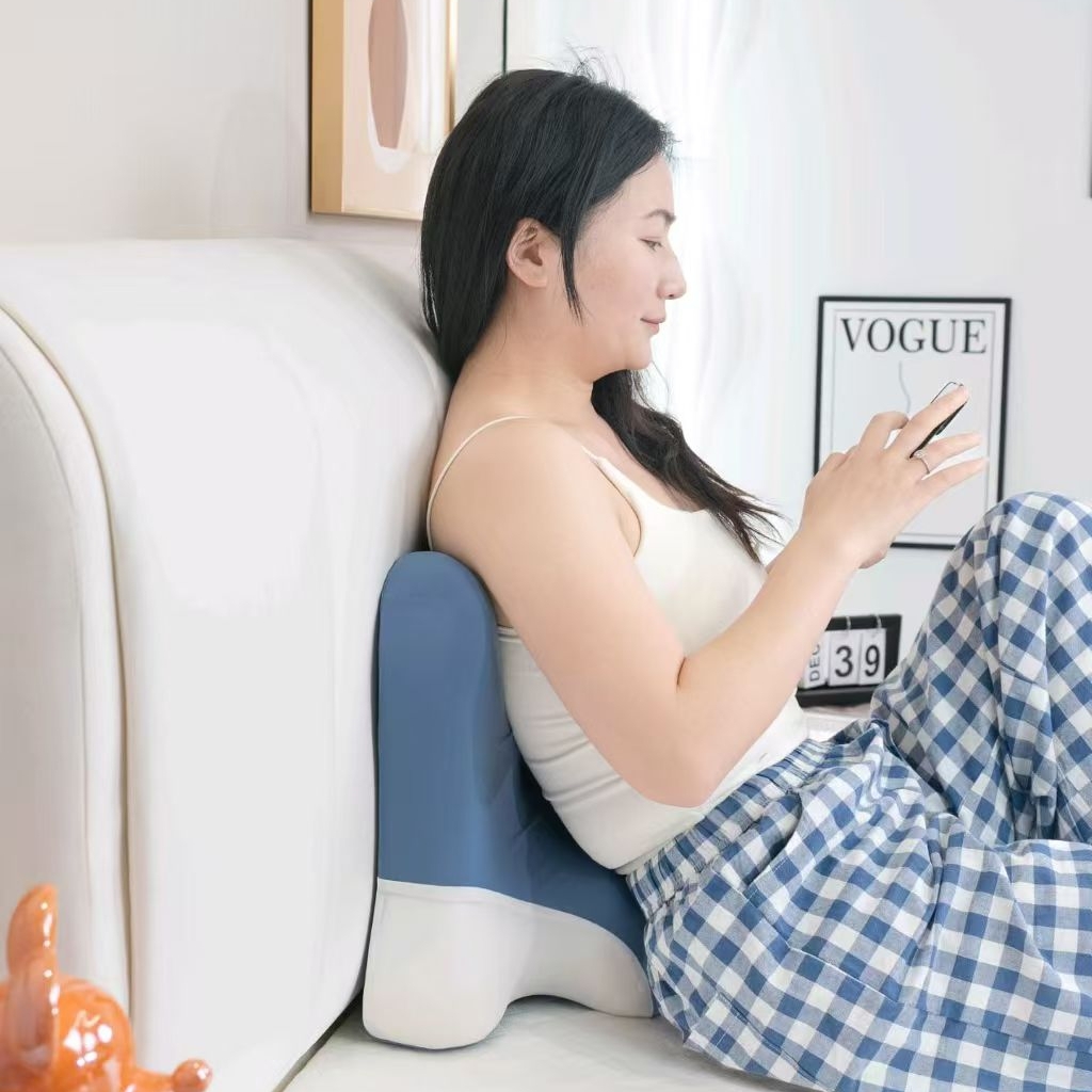 91家纺网 家纺一手货源 找家纺 华誉 2025新款多功能趴趴枕枕头枕芯 碧海蓝