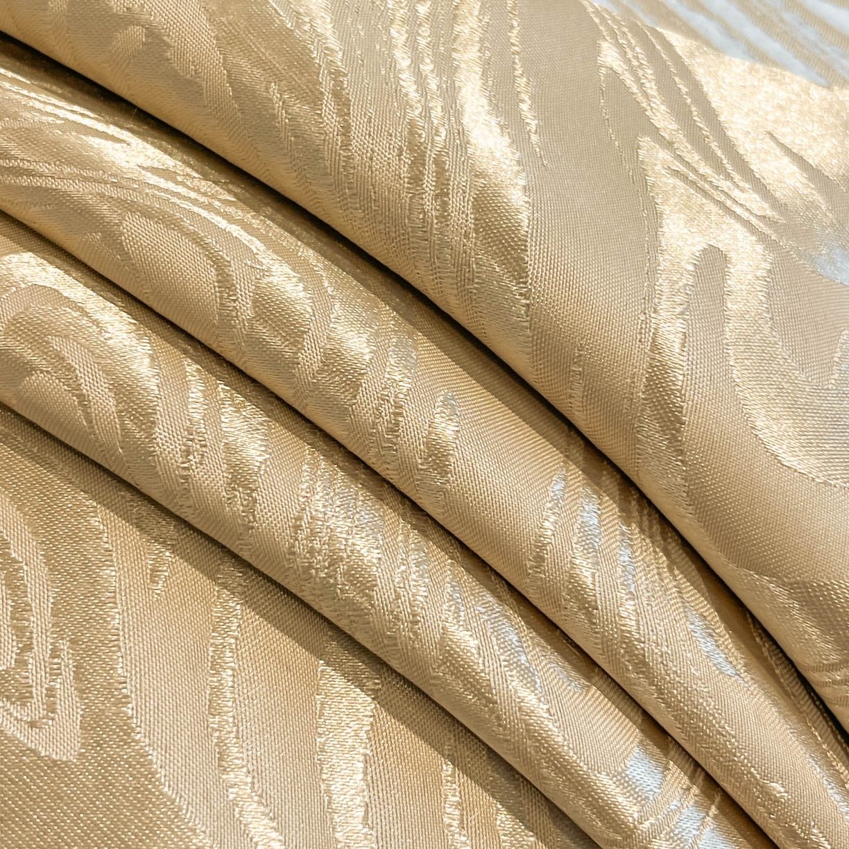 91家纺网 家纺一手货源 找家纺 博纳家纺 2026新款高端色织提花拼角绣花宽边亲肤棉四件套海韵系列 海韵-香槟