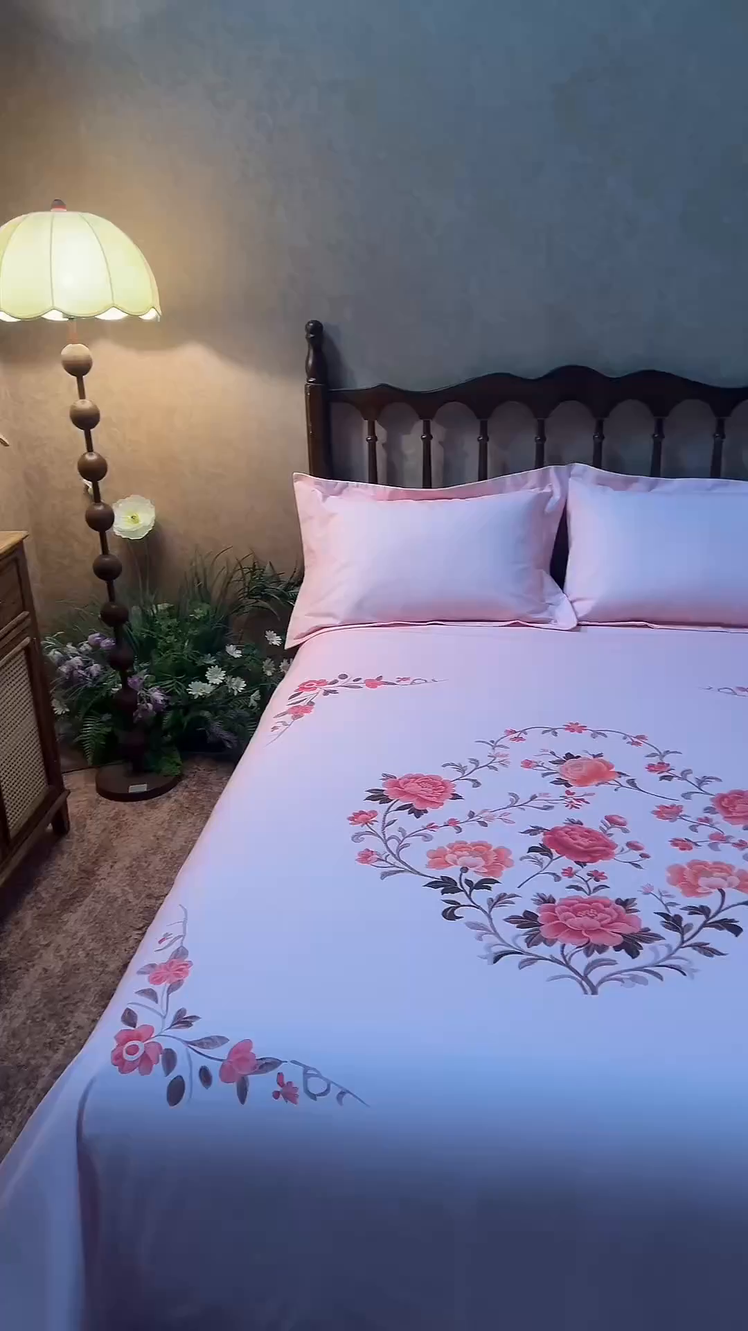 91家纺网 家纺一手货源 找家纺 春皖家纺 2026新款老上海A类国民全棉老粗布床单怀旧经典粗布床单（提供买家秀） 锦花-紫