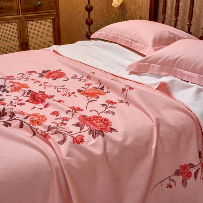 91家纺网 家纺一手货源 找家纺 春皖家纺 2026新款老上海A类国民全棉老粗布床单怀旧经典粗布床单（提供买家秀） 锦花-玉