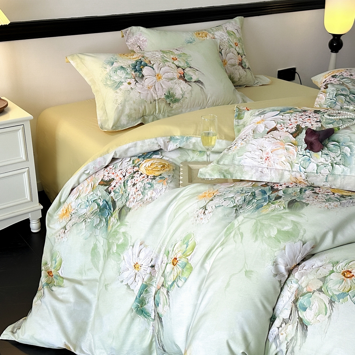 91家纺网 家纺一手货源 找家纺 （总）金鑫汇家纺 2026新款全棉高端数码印花四件套