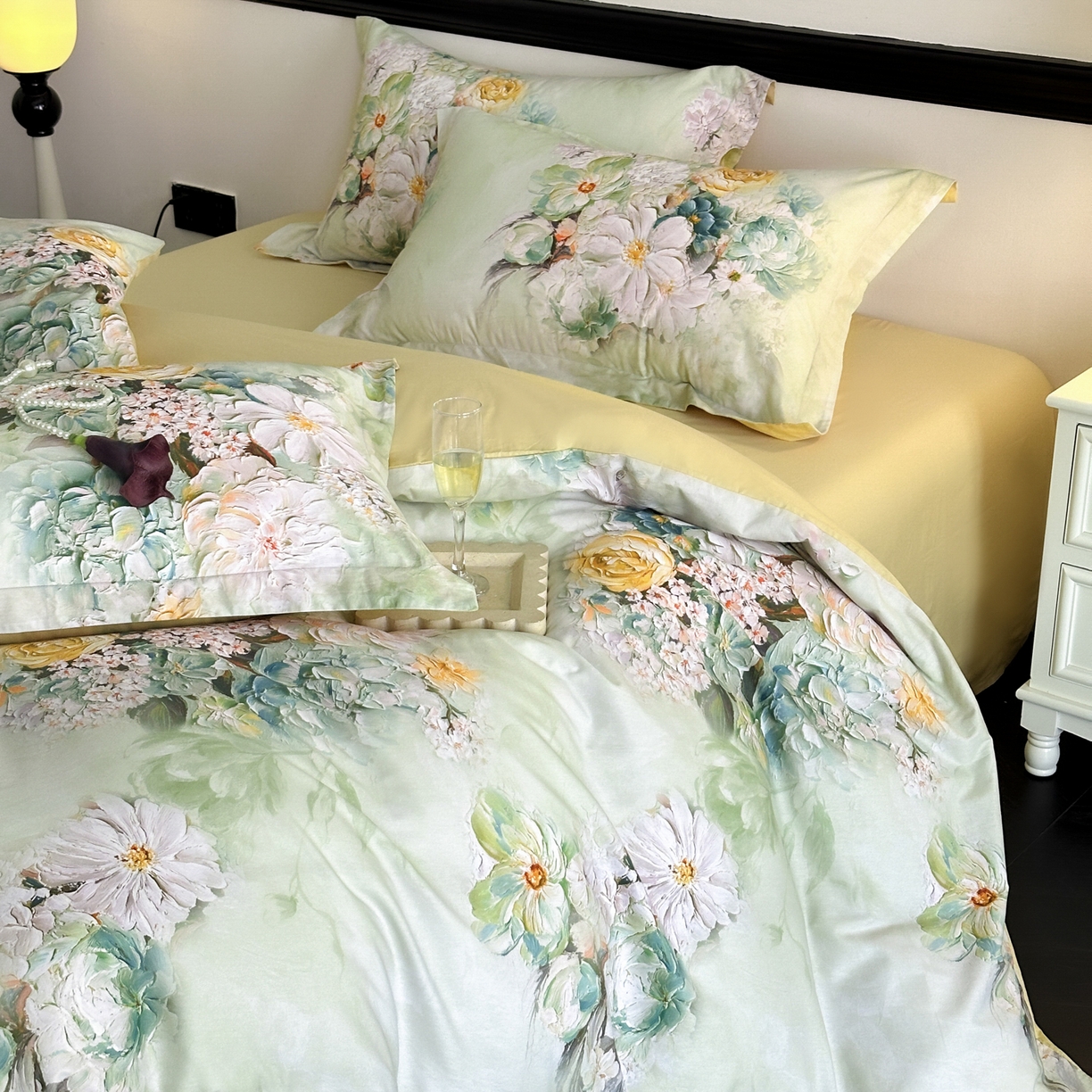 91家纺网 家纺一手货源 找家纺 （总）金鑫汇家纺 2026新款全棉高端数码印花四件套