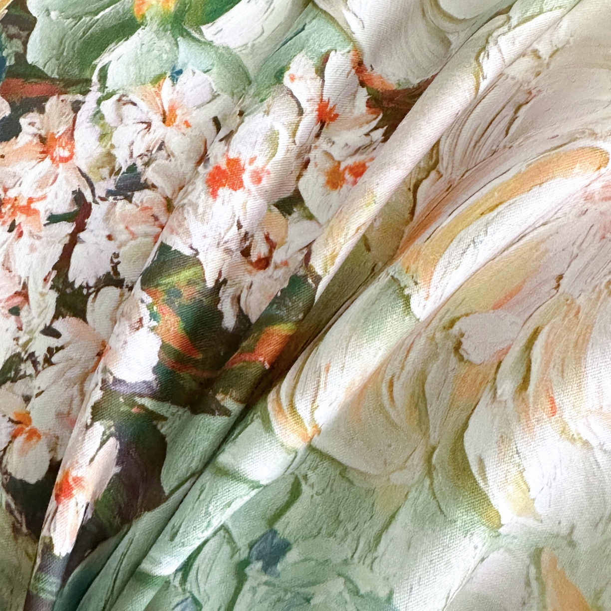 91家纺网 家纺一手货源 找家纺 金鑫汇家纺 2026新款全棉高端数码印花四件套 绮梦悠然-绿