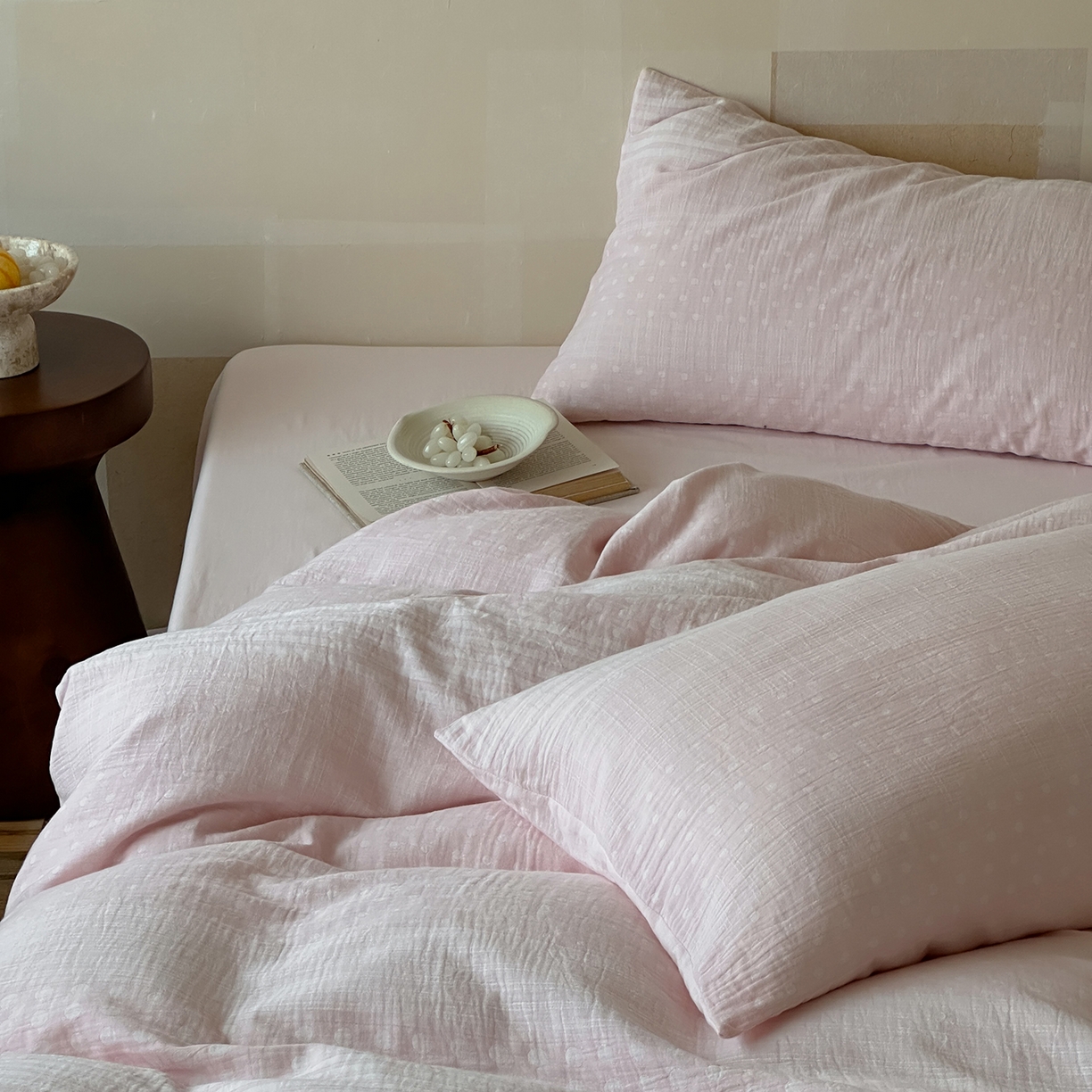 91家纺网 家纺一手货源 找家纺 （总）云上 2026春季新款双层纱色织大提花四件套-日耳曼系列