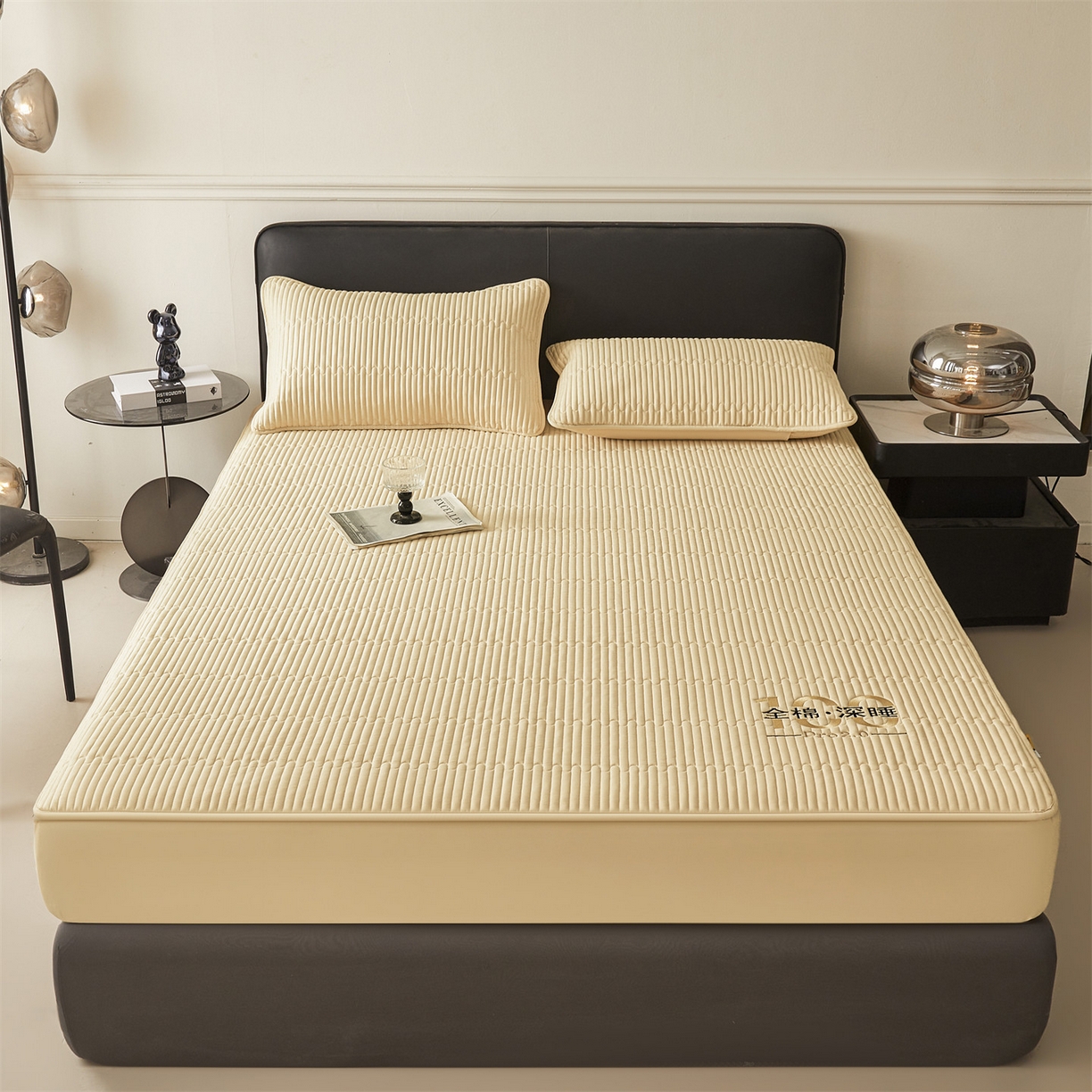 91家纺网 家纺一手货源 找家纺 居眠 2026新款卡米-100%全棉棉花床笠 卡米-卡