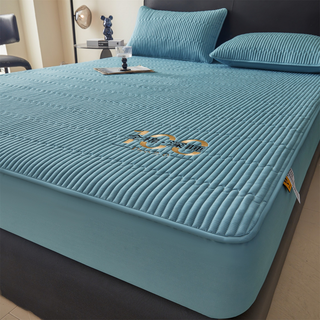 91家纺网 家纺一手货源 找家纺 居眠 2026新款卡米-100%全棉棉花床笠 卡米-蓝