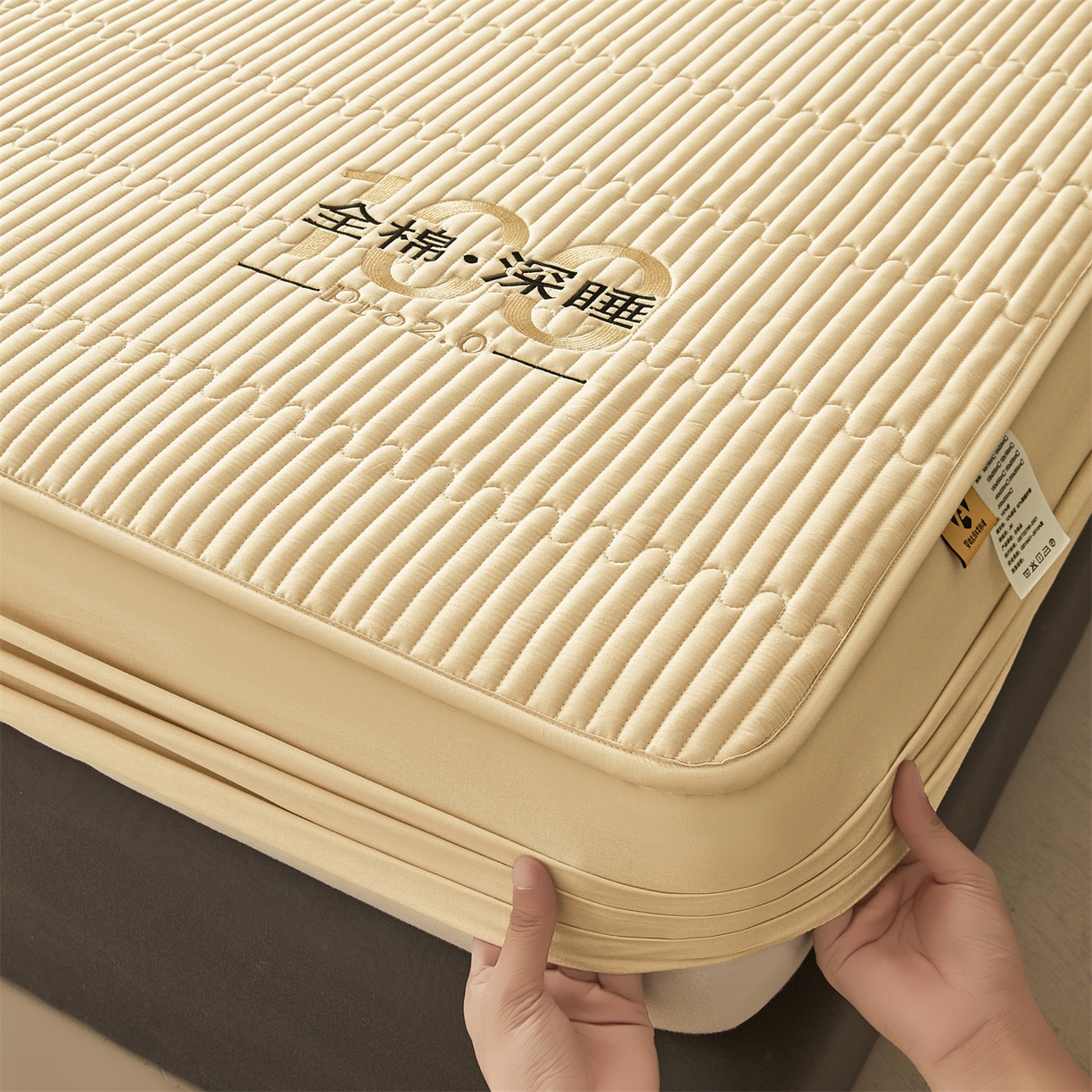 91家纺网 家纺一手货源 找家纺 居眠 2026新款卡米-100%全棉棉花床笠 卡米-卡