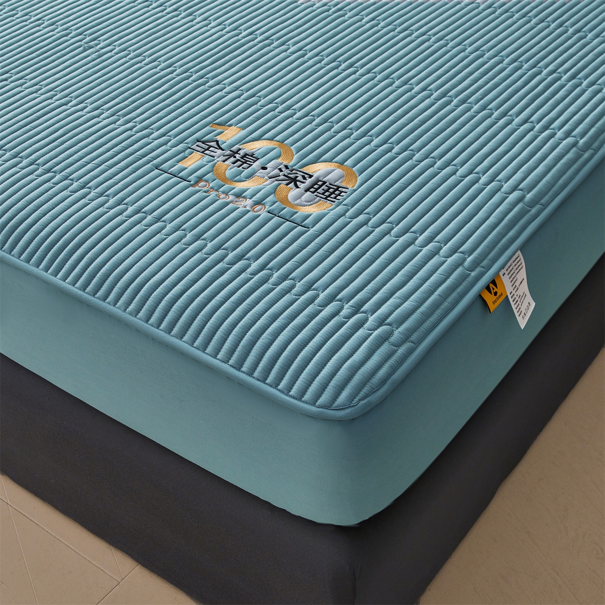 91家纺网 家纺一手货源 找家纺 居眠 2026新款卡米-100%全棉棉花床笠 卡米-蓝