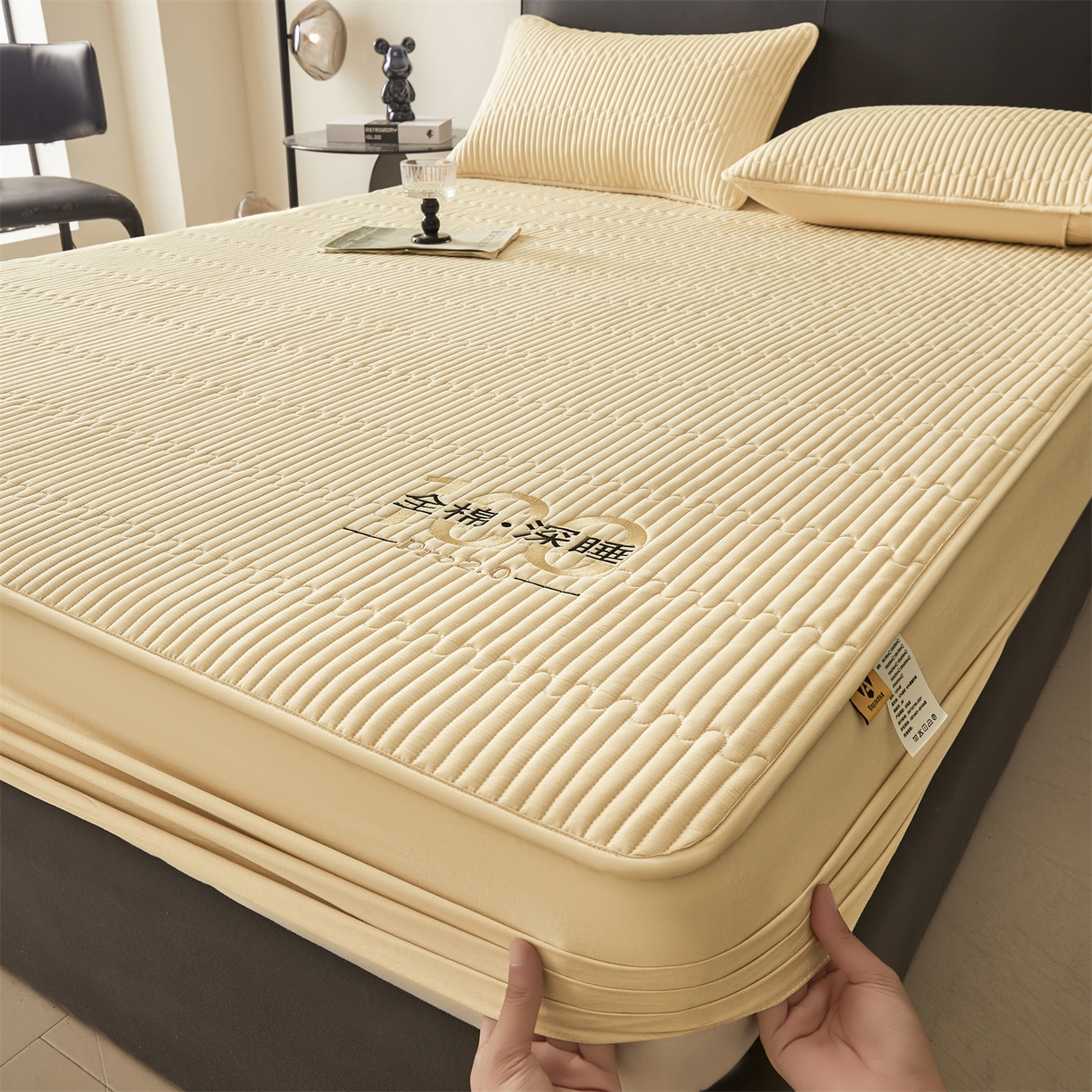 91家纺网 家纺一手货源 找家纺 居眠 2026新款卡米-100%全棉棉花床笠 卡米-卡