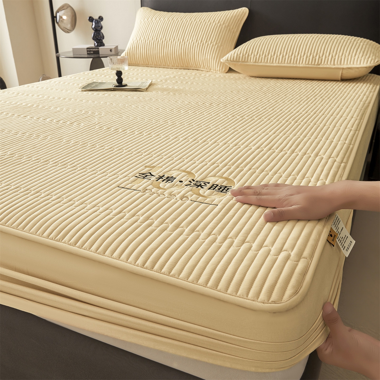 91家纺网 家纺一手货源 找家纺 居眠 2026新款卡米-100%全棉棉花床笠 卡米-卡