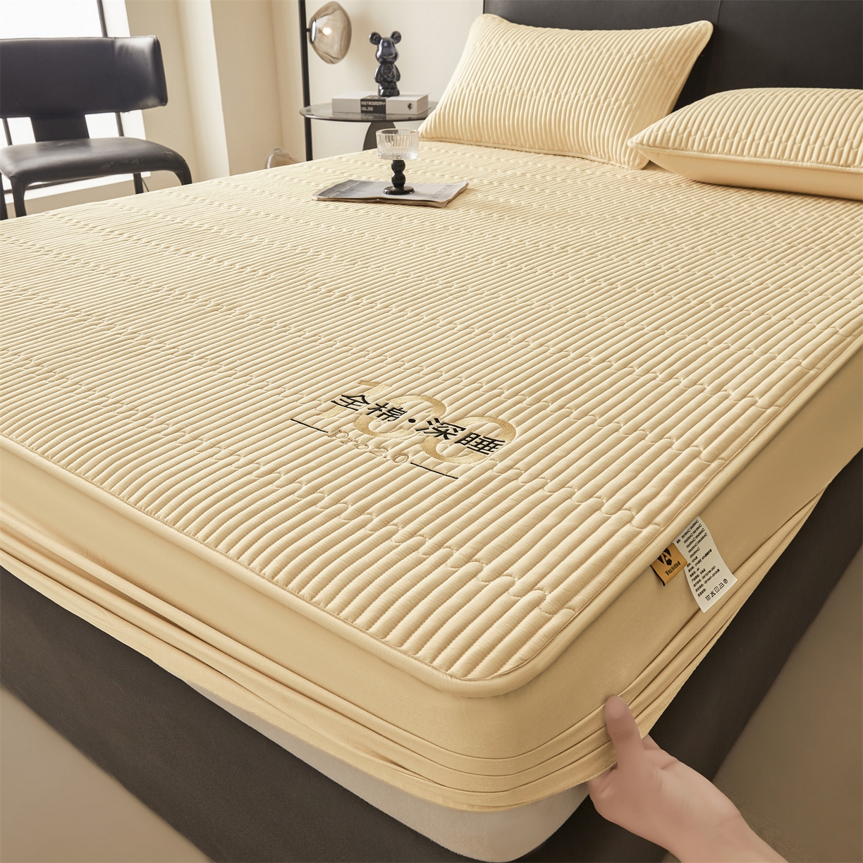 91家纺网 家纺一手货源 找家纺 居眠 2026新款卡米-100%全棉棉花床笠 卡米-卡