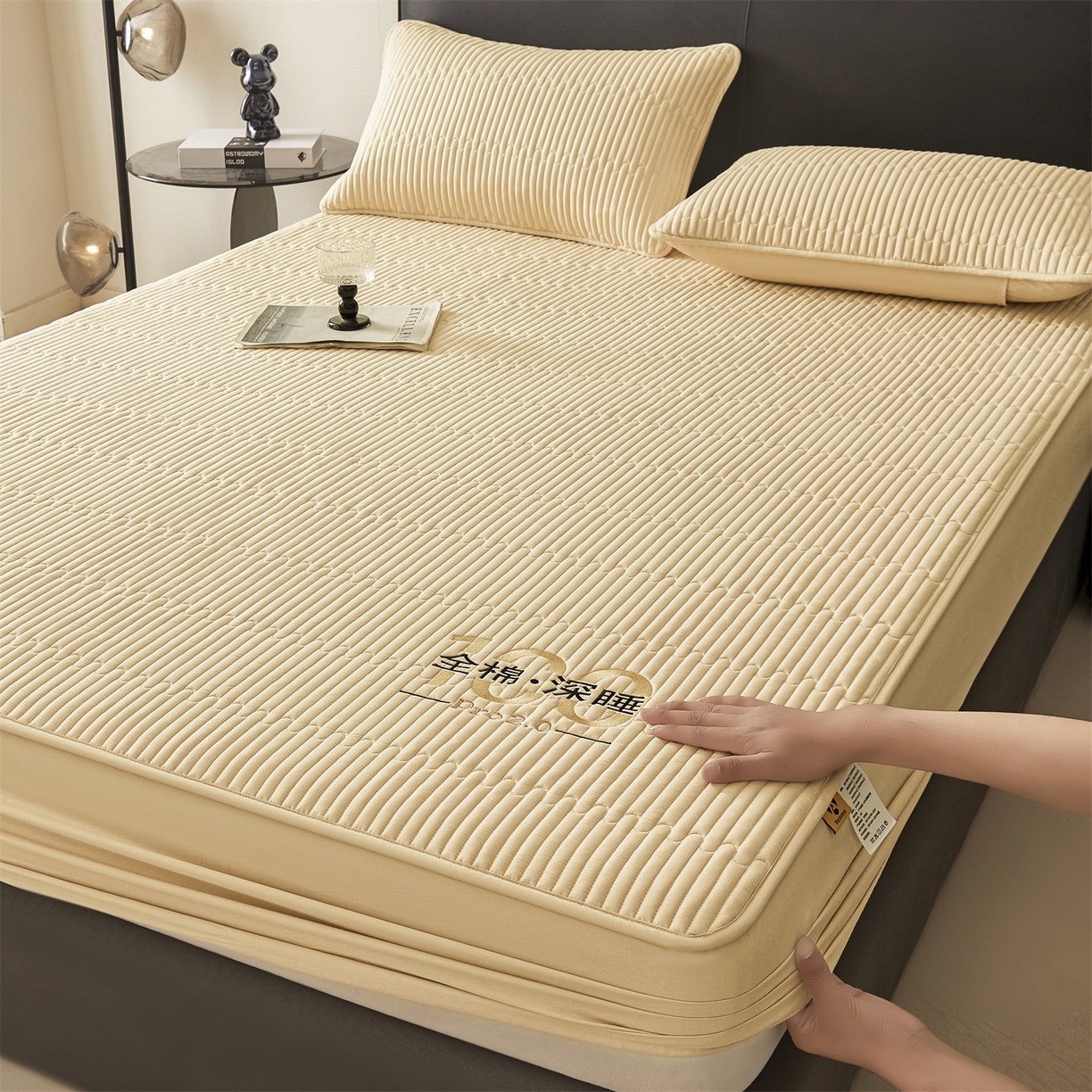 91家纺网 家纺一手货源 找家纺 居眠 2026新款卡米-100%全棉棉花床笠 卡米-卡