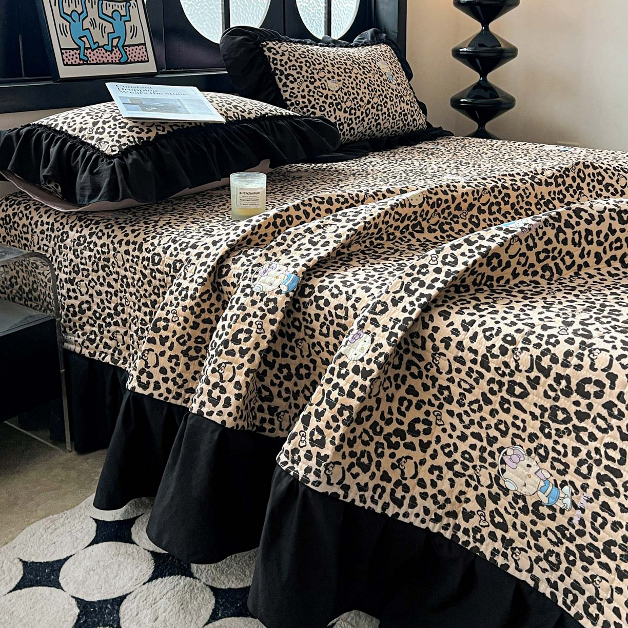 91家纺网 家纺一手货源 找家纺 （总）富米莱单品馆 2026新款法式赫本风大花边A类古法仿棉云感纱单品床盖