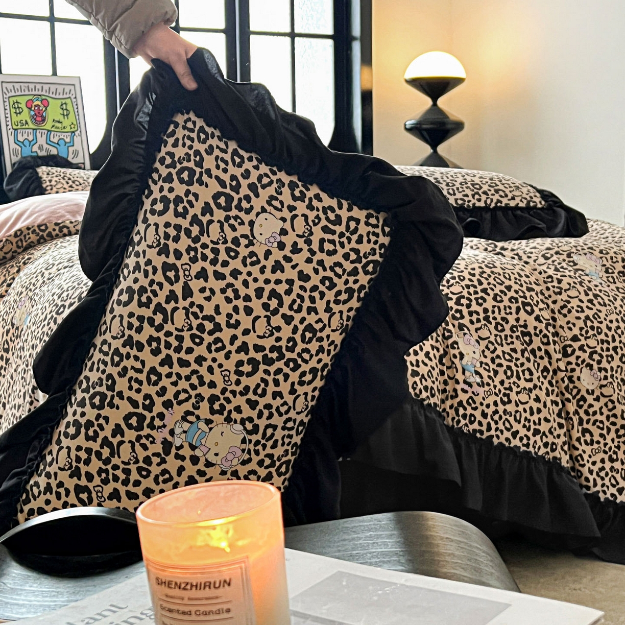 91家纺网 家纺一手货源 找家纺 （总）富米莱单品馆 2026新款法式赫本风大花边A类古法仿棉云感纱单品床盖