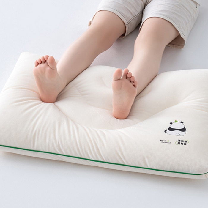 91家纺网 家纺一手货源 找家纺 （总）北鸣有鱼枕芯馆 2025新款荷兰绒生物基大豆熊猫枕枕头枕芯