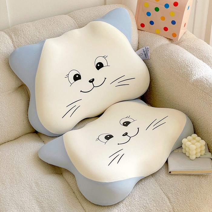 91家纺网 家纺一手货源 找家纺 她喜爱枕芯 2026新款零压记忆猫咪枕枕头枕芯 蓝色