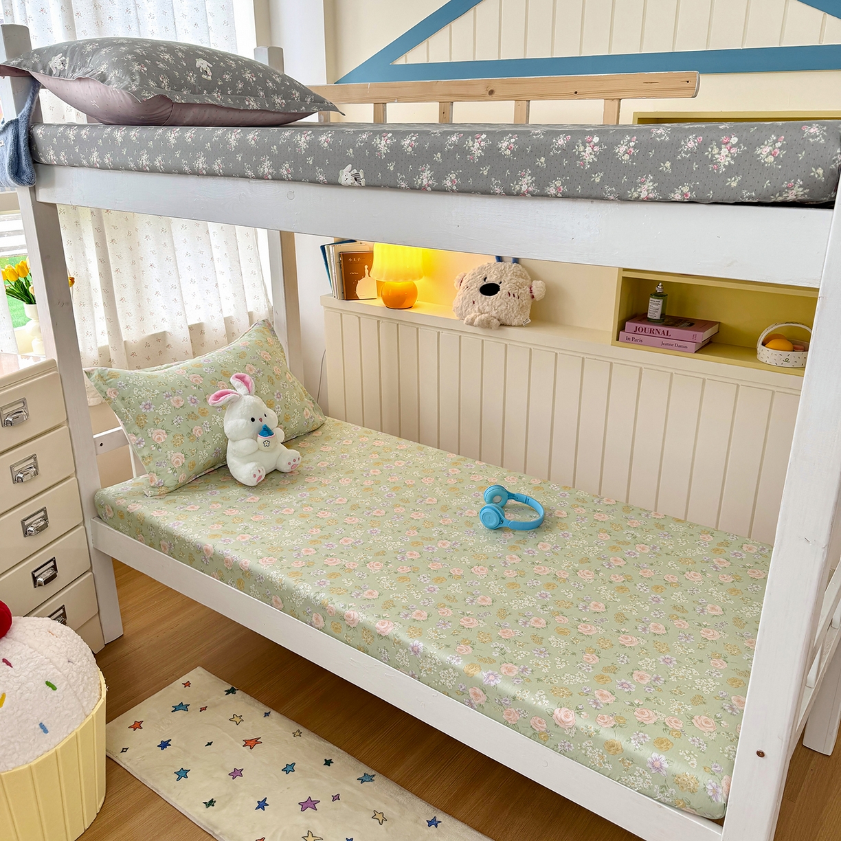 （总）尚帛 2026新款全棉品质喷气印花爆款四件套 多规格套件 单品系列-学生款单床笠