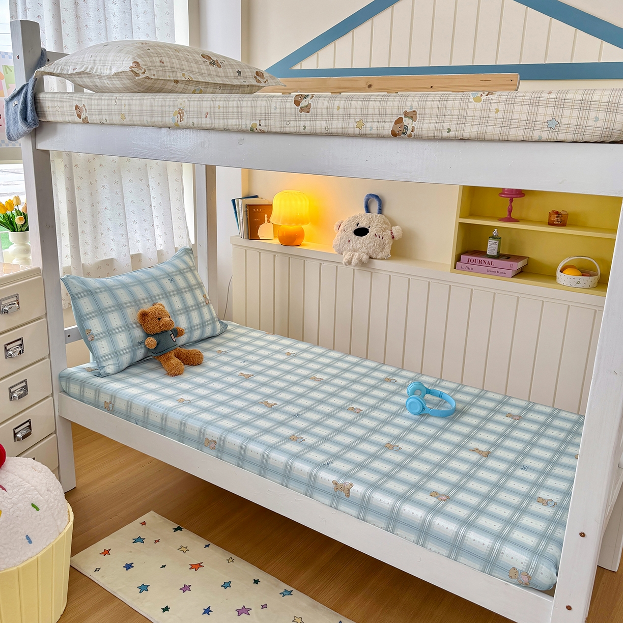 91家纺网 家纺一手货源 找家纺 （总）尚帛 2026新款全棉品质喷气印花爆款四件套 多规格套件 单品系列-学生款单床笠