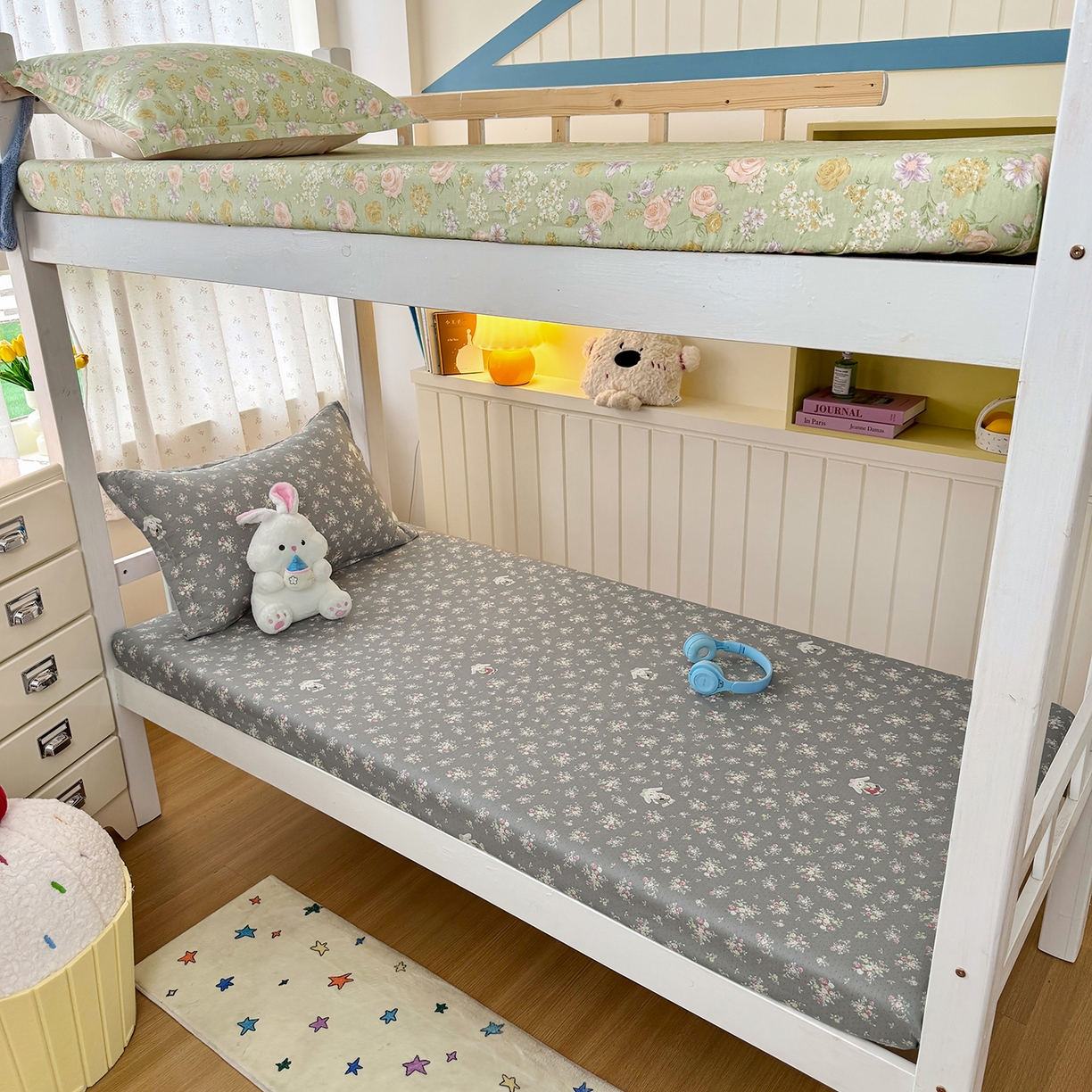 91家纺网 家纺一手货源 找家纺 （总）尚帛 2026新款全棉品质喷气印花爆款四件套 多规格套件 单品系列-学生款单床笠