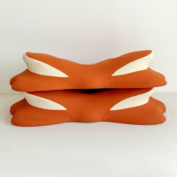 91家纺网 家纺一手货源 找家纺 她喜爱枕芯 2026新款记忆蝴蝶枕枕头枕芯 橘色