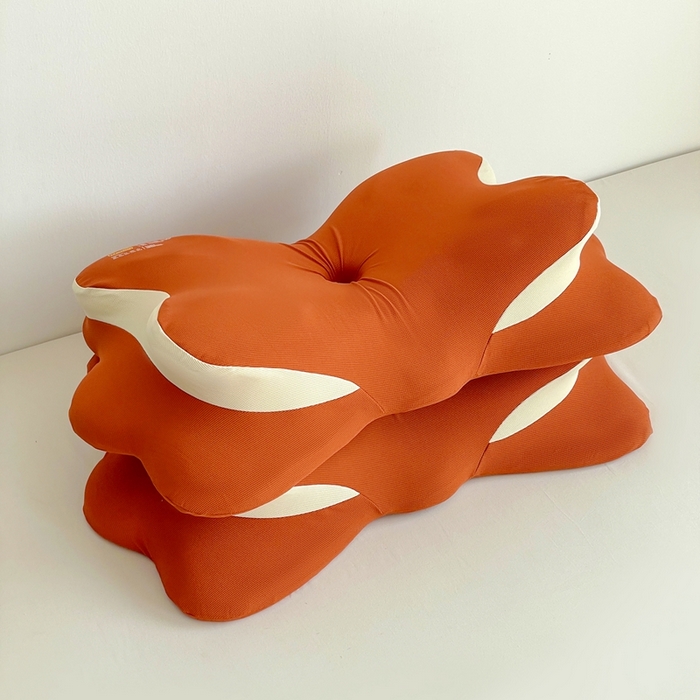 91家纺网 家纺一手货源 找家纺 她喜爱枕芯 2026新款记忆蝴蝶枕枕头枕芯 橘色