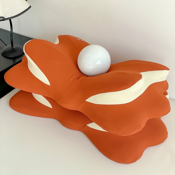 91家纺网 家纺一手货源 找家纺 她喜爱枕芯 2026新款记忆蝴蝶枕枕头枕芯 橘色